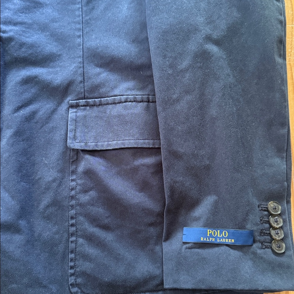 Polo by Ralph Lauren Navy Cotton Blazer - Picture 4 of 7